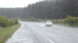 Heavy Downpours In N. Ireland