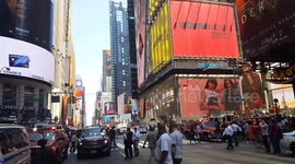 Car cash time square