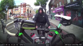 Man abandons own bike to steal another from back of car