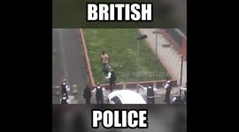 Police running from Knifeman with The Bill Theme tune