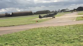 Spitfire Taxi's at RAF Coningsby