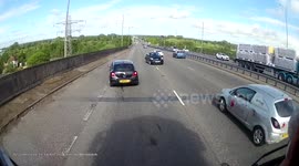 'Out-of-control' car smashes into stationary car on UK road