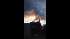 Timelapse of clouds as sun sets over Kendal