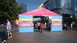 Londoners Enjoying The Greenwich Peninsula Festival