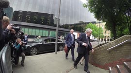 Rolf Harris arrives at Southwark Crown Court