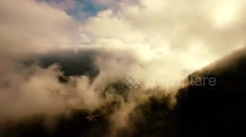 Foggy Mornings... (Drone over Wyoming)