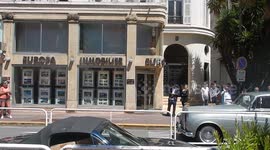 Motorcar parade during Cannes film festival