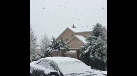 Heavy May snow fall in Colorado Springs