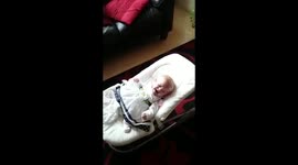 Baby Gracie Nye loves the shape of Ed Sheeran