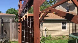 Custom backyard Parkour gym (Ultimate Ninja Warrior)