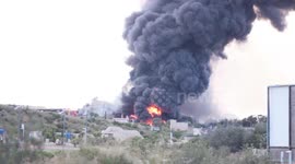 Burning recycling factory