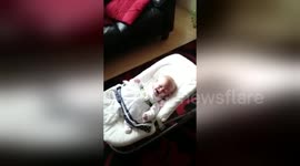 Baby stops crying when she hears Ed Sheeran's Shape Of You