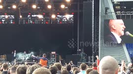 Jeremy Corbyn speaks before Libertines concert in Liverpool