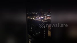 Newsflare Edit - Road blocks outside #ManchesterArena @TheSun @DailyMailUK https://t.co/EkcLSo0155