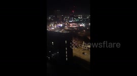 Newsflare Edit - Road blocks near Manchester Arena after terror attack