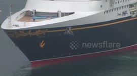 Disney Magic cruise ship arrives at Portland Port for first visit