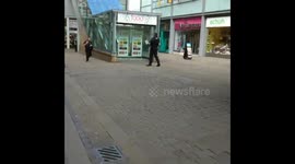 Chaos on Market Street Manchester (23/5/17)