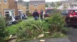 Car towing fail