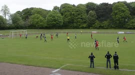 Footballer scores incredible overhead kick in regional cup final
