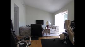 Jumping over furniture fail