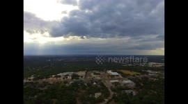 Storm Front Shot With Drone