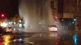 SPECTACULAR CRASH INTO FIRE HYDRANT
