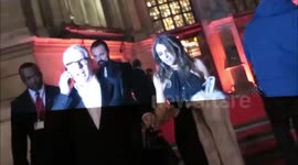 Elizabeth Hurley and Rita Ora at launch of Italian glamour exhibition