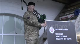 The 160th University Boat Race, UK - Army Bagpipe Player - Part 2