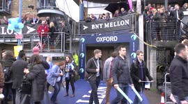 The 160th University Boat Race, UK - Oxford Team Entrance