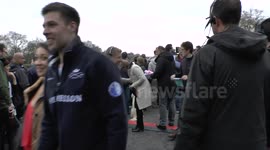 The 160th University Boat Race, UK - Clare Balding - Selfie with Child