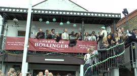 The 160th University Boat Race, UK - Crowds pack boat houses