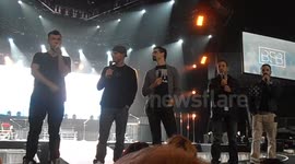 Backstreet Boys singing Happy Birthday London Soundcheck 04.04.14