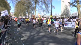 London Marathon 2014 - Opposite County Hall
