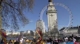 London Marathon 2014 - Opposite London Eye