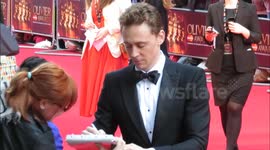 Tom Hiddleston arrives at the Lawrence Olivier Awards