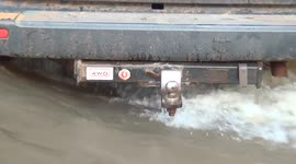 Crossing flooding from Tropical Cyclone Ita