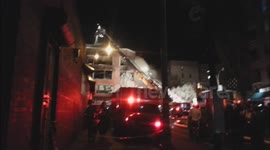 Jackson Heights, NY Fire - Chaos at night