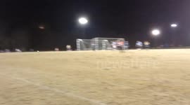 Incredible University football goal