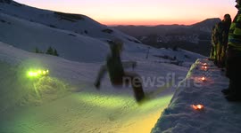 Snowboarding in Avoriaz