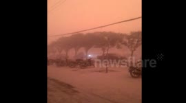 Massive Sandstorm Hits North West China