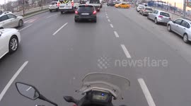 Motorcycle crash at Pendik