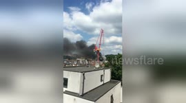 Fire brigade tackle major blaze in Islington