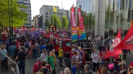 March against Donald Trump in Brussels