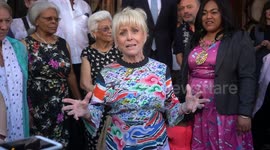 Dame Barbara Windsor unveils plaque as theatre launches walk of fame in London
