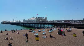 Brighton Pier on a sunny day 2017 - 4K