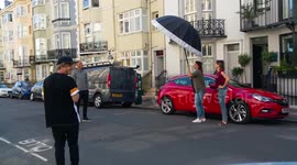 Brighton photo-shoot for German magazine In street ( 1 of 3 ) - 4K