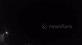 Sheet lighting over Plymouth Devon uk