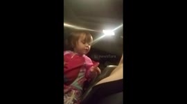 Toddler discovers armpit hair and is fascinated