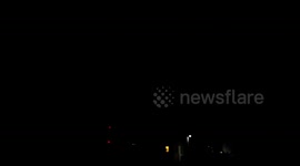 Sheet Lightening and fork lightening  over plymouth devon to night