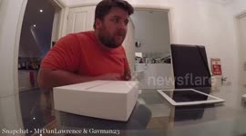 My flatmate opened my new ipad and tested to see if it is waterproof